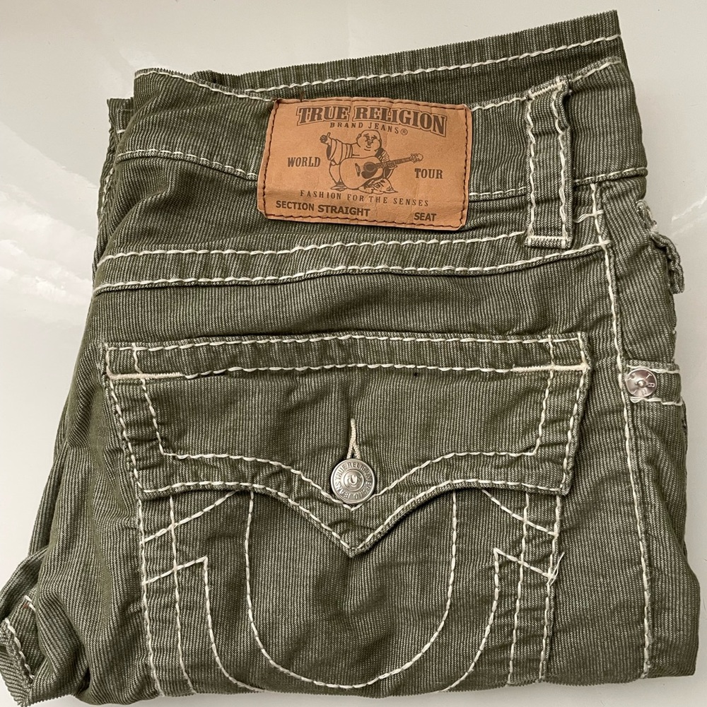 Mens True Religion corduroy pants sz 34